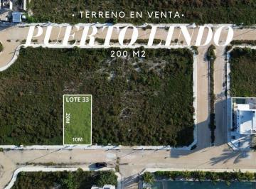 Terreno / Lote · 200m² · Terreno en Venta en Chelem, Puerta Esmeralda 200 m², Entrega Inmediata