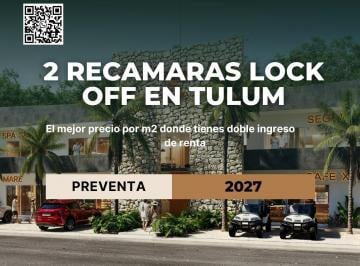 Departamento · 60m² · 2 Recámaras · 1 Estacionamiento · Departamento a La Venta en Tulum de 2 Habitaciones con Terra
