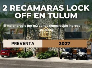 Departamento · 60m² · 2 Recámaras · 1 Estacionamiento · Departamento a La Venta en Tulum de 2 Habitaciones con Terra