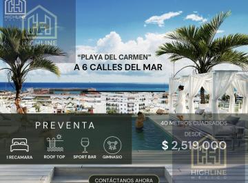 Departamento · 40m² · 1 Recámara · 1 Estacionamiento · Departamento a La Venta en Playa del Carmen a 5 Minutos del Mar