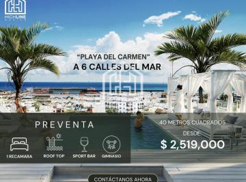 Departamento · 40m² · 1 Recámara · 1 Estacionamiento · Departamento a La Venta en Playa del Carmen a 5 Minutos del Mar