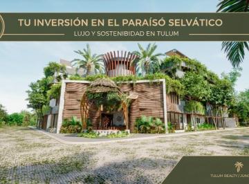 Departamento · 91m² · 2 Recámaras · Departamento en Tulum 2 Habitaciones con 15 Amenidades.