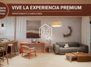 Departamento · 91m² · 2 Recámaras · Departamento 2 Habitaciones con Alberca y Cine