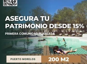 Terreno / Lote · 200m² · Terreno en Venta en Puerto Morelos