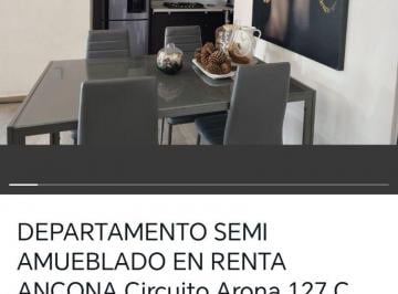 Departamento de 2 habitaciones, Celaya · Rento Semi/amueblado Departamento, Fracc Privado Ancona Residencial
