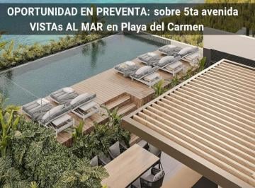 Departamento · 34m² · 1 Recámara · Departamento de 1 Recamara en Venta, Vista Al Mar, Playa del Carmen, 5ta Av
