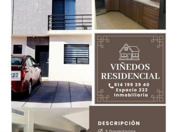 Casa de 3 habitaciones, Chihuahua · Se Renta Hermosa Casa en Fracc. Viñedos (Norte de La Ciudad) $14,000