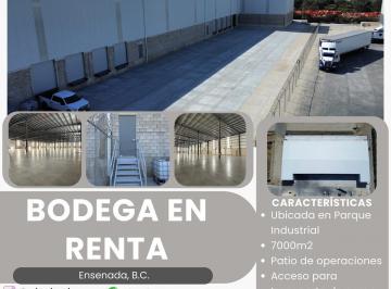 Bodega comercial · 7000m² · 5 Estacionamientos · Bodega Industrial en Renta en Carrt. Transpeninsular