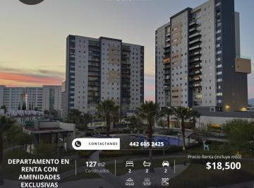 Departamento de 2 habitaciones, Querétaro · Departamento en Renta en Biosfera Towers Juriquilla