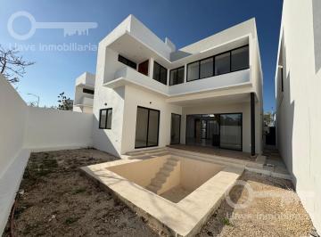 Casa · 265m² · 4 Recámaras · 3 Estacionamientos · Casa en Venta en Residencial. Airepuro, Mérida, Yucatán