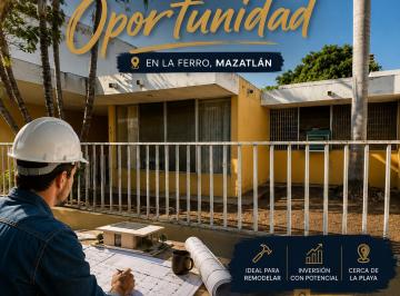 Casa de 3 habitaciones, Mazatlán · Casa en Venta de un Piso en La Ferro Mazatlán