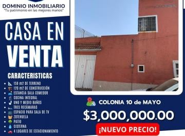 Casa de 3 habitaciones, Venustiano Carranza · Dominio Imobiliario Propone en Venta Casa en Colonia 10 de Mayo