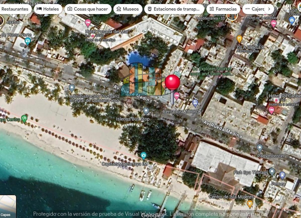Building for Sale Facing the Beach, Mixed-Use Zoning: Hotel, Commercial Spaces, Offices, etc.
