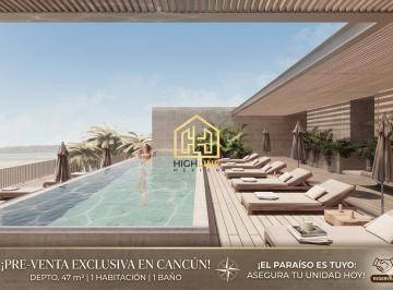 Departamento · 57m² · 1 Recámara · Departamento en Venta de 57 m² en Av Bonampak Cancún