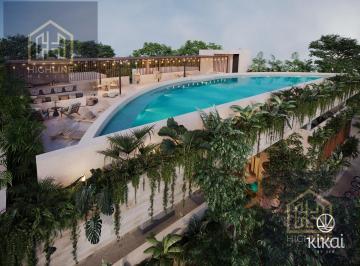Departamento · 35m² · 1 Recámara · 1 Estacionamiento · En Venta Estudio en Tulum de 1 Habitacion con Alberca y Gym