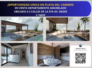 Departamento · 28m² · 1 Recámara · 1 Estacionamiento · En Venta Departamento Amueblado Ubicado a 2 Calles de La 5ta Av