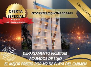 Departamento · 65m² · 2 Recámaras · 1 Estacionamiento · Departamento 2 Recamaras en Playa del Carmen Planta Baja a Pasos del Mar