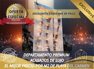 Departamento · 65m² · 2 Recámaras · 1 Estacionamiento · Departamento 2 Recamaras en Playa del Carmen Planta Baja a Pasos del Mar