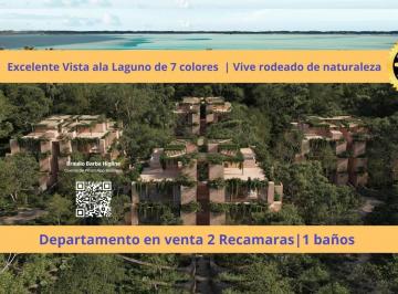 Departamento · 247m² · 2 Recámaras · 1 Estacionamiento · Oportunidad Departamento en Bacalar Invierte en Único Frente a La Laguna de Bacalar