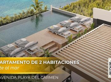 Departamento · 63m² · 2 Recámaras · 1 Estacionamiento · Departamento Lujoso de 2 Habitaciones con Vista Al Mar en La 5ta Av en Playa del Carmen