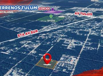 Terreno / Lote , Tulum · Terreno de 350 m² en Region 15