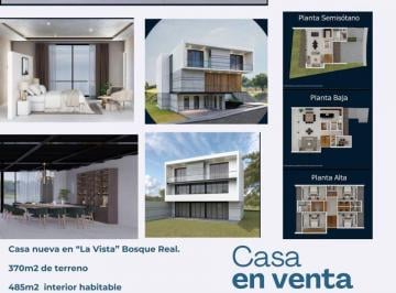 Casa en Venta de 4 habitaciones Bosque Real · Casa Nueva en Venta en Boswue Real.