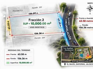 Terreno en venta el bajio · Terreno en Venta en El Bajío Zapopan 10,000 m² Sobre Av Circunvalación