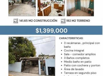 Casa · 141m² · 3 Recámaras · 1 Estacionamiento · Casa en Venta en Col. José de Escandón, Altamira