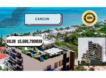 Departamento · 77m² · 1 Recámara · 1 Estacionamiento · Oportunidad Frente Al Mar en Playa del Carmen | Alta Plusvalía y Renta Premium