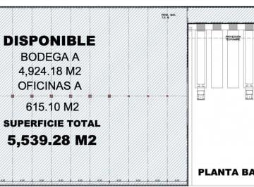 Bodega comercial · 5539m² · Bodega en Renta en Vallejo