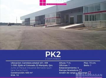 Bodega comercial · 400m² · 4 Estacionamientos · Nave Industrial en Renta Frente Al Parque Industrial Bernardo Quintana, El Colorado