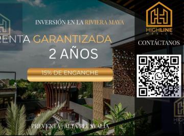 Departamento · 56m² · 1 Recámara · 1 Estacionamiento · Departamento 500k de Enganche en Venta con Alberca Privada, 7 Minutos de La Playa