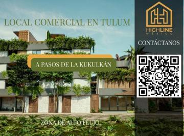 Local comercial · 45m² · 1 Estacionamiento · Local Comercial Tulum, Facturable, 7 Minutos de La Playa en Av Principal