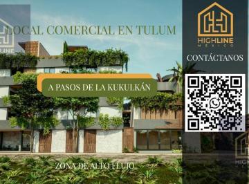 Local comercial · 45m² · 1 Estacionamiento · Local Comercial Tulum, Facturable, 7 Minutos de La Playa en Av Principal