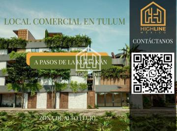 Local comercial · 45m² · 1 Estacionamiento · Local Comercial Tulum, Facturable, 7 Minutos de La Playa en Av Principal