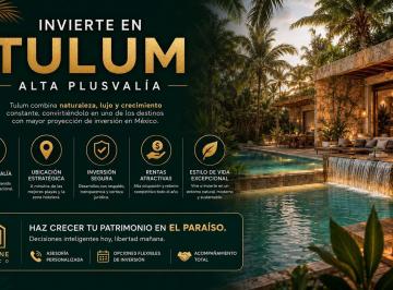 Departamento · 93m² · 2 Recámaras · 1 Estacionamiento · Departamento en Venta en Tulum 2 Habitaciones con Rooftop, Spa, Alberca