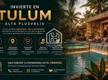 Departamento · 93m² · 2 Recámaras · 1 Estacionamiento · Departamento en Venta en Tulum 2 Habitaciones con Rooftop, Spa, Alberca