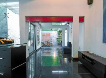 Sala conectada a la terraza · Residencia 290 m² Terraza, Cantina y Hasta 6 Estacionamientos. Jardines del Sol.