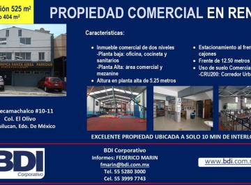 Local comercial , Huixquilucan · Propiedad Comercial en Renta | Huixquilucan