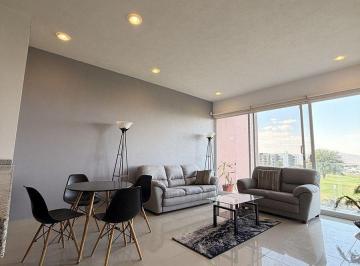 90ef7c0eb6c25d47512ba34adc81947967b1a17caaceaeb44849b1b90919e68b · Departamento en Renta Zibatá Vista Al Golf y Lago | 130 m² | 3 Recámaras | Amuebl