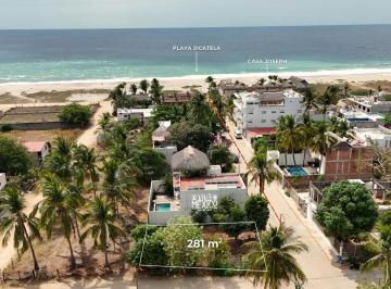 Terreno / Lote · 281m² · Terreno en Venta en Playa Zicatela, Puerto Escondido, Oaxaca