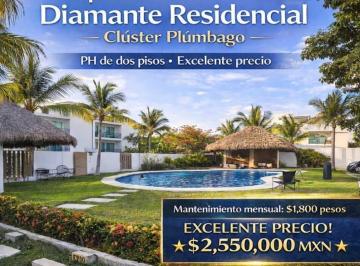 Departamento · 71m² · 2 Recámaras · 1 Estacionamiento · Departamento Diamante Residencial Plumbago a Venta PH
