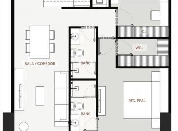 Departamento · 99m² · 2 Recámaras · Preventa Garden House Boconcept Bosque Real