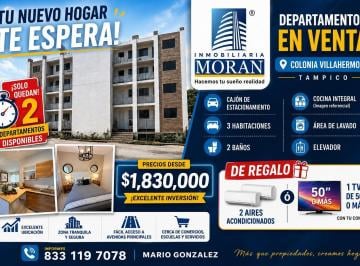 Departamento · 3 Recámaras · 1 Estacionamiento · Departamentos en Col. Villahermosa