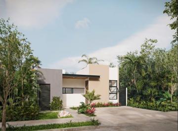 Casa · 225m² · 2 Recámaras · 2 Estacionamientos · Casa en Venta de Una Planta en Bosques Cholul, Mérida.