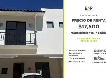 Casa de 3 habitaciones, León · ¡Vive en Sacromonte! Casa de 3 Recámaras en Renta en León.