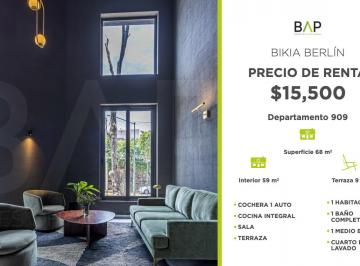 Departamento de 1 habitación, León · ¡Vive en Bikia! Departamento de 68 m² con 1 Recámara en Renta.