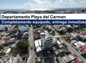 Departamento · 49m² · 1 Recámara · 1 Estacionamiento · Departamento Amueblado en Playa del Carmen – a Pasos del Mar y Amenidades Rooftop