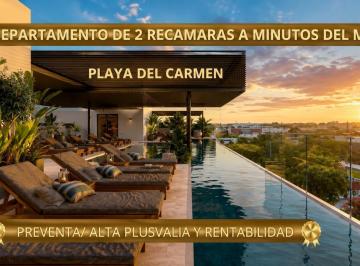 Departamento · 77m² · 2 Recámaras · Departamento 2 Recamaras/ Preventa/ Playa del Carmen/ a Calles del Mar/ Roi/ Plusvalia/ Premium.