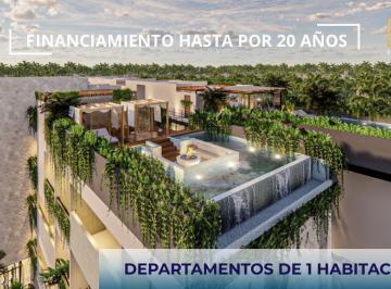 Departamento · 56m² · 1 Recámara · 1 Estacionamiento · Departamento de 1 Habitacion en Tulum con Financiamiento Directo Hasta por 20 Años